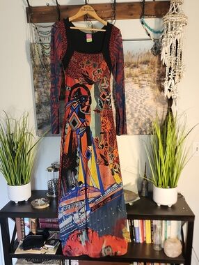 SAVE THE QUEEN Vintage Mesh Dress